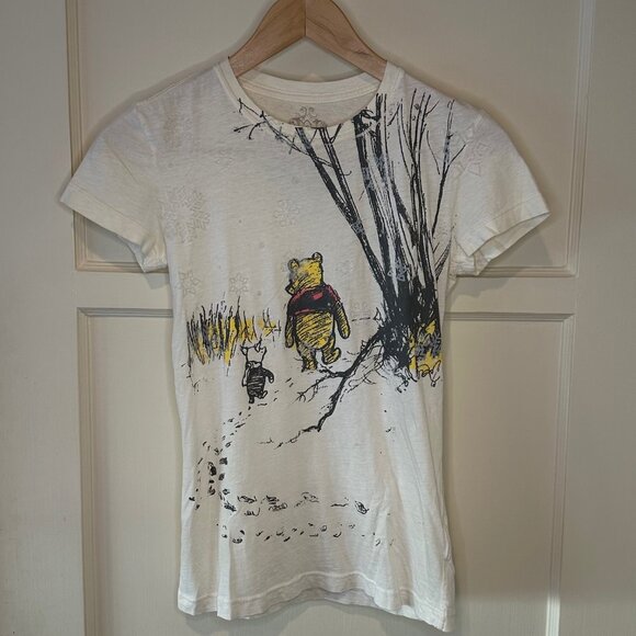 Disney Couture Winnie the Pooh and Piglet T-Shirt- Size Small - Picture 1 of 7